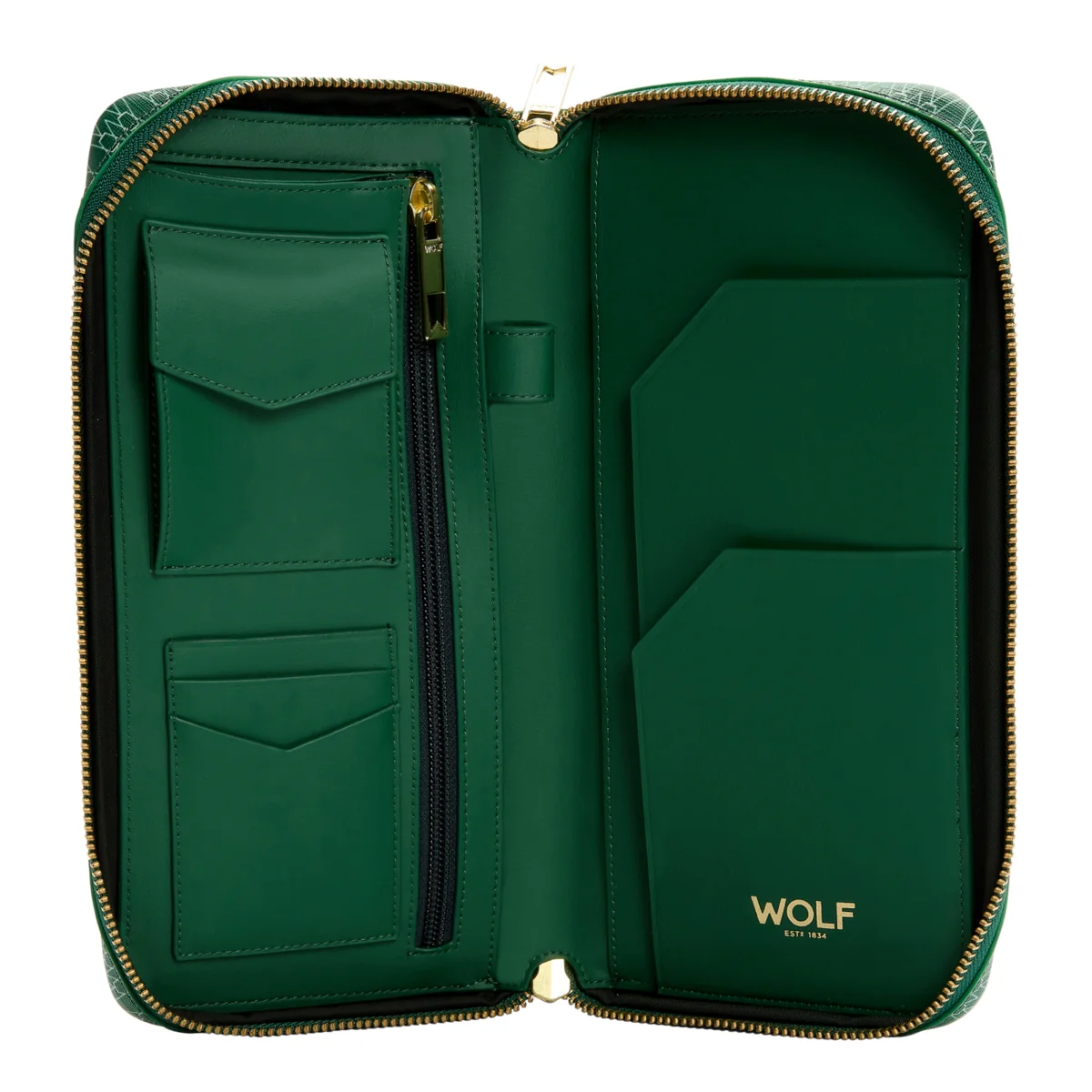 WOLF Signature Vegan Collection Green Travel Case - Image 5