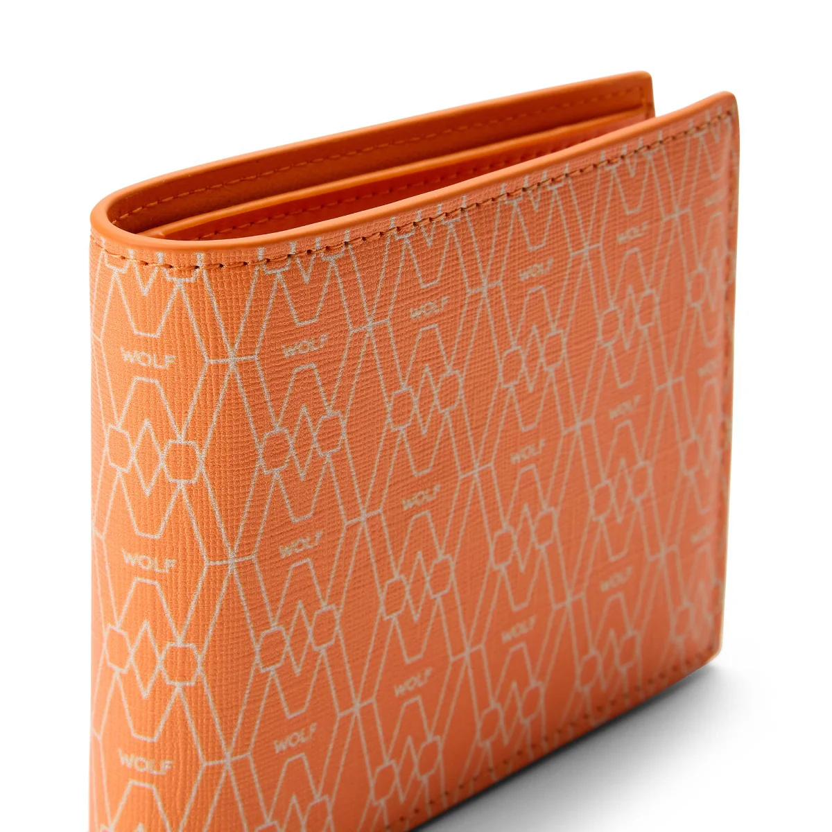 Wolf Signature Vegan Collection Orange Billfold Wallet - Image 3
