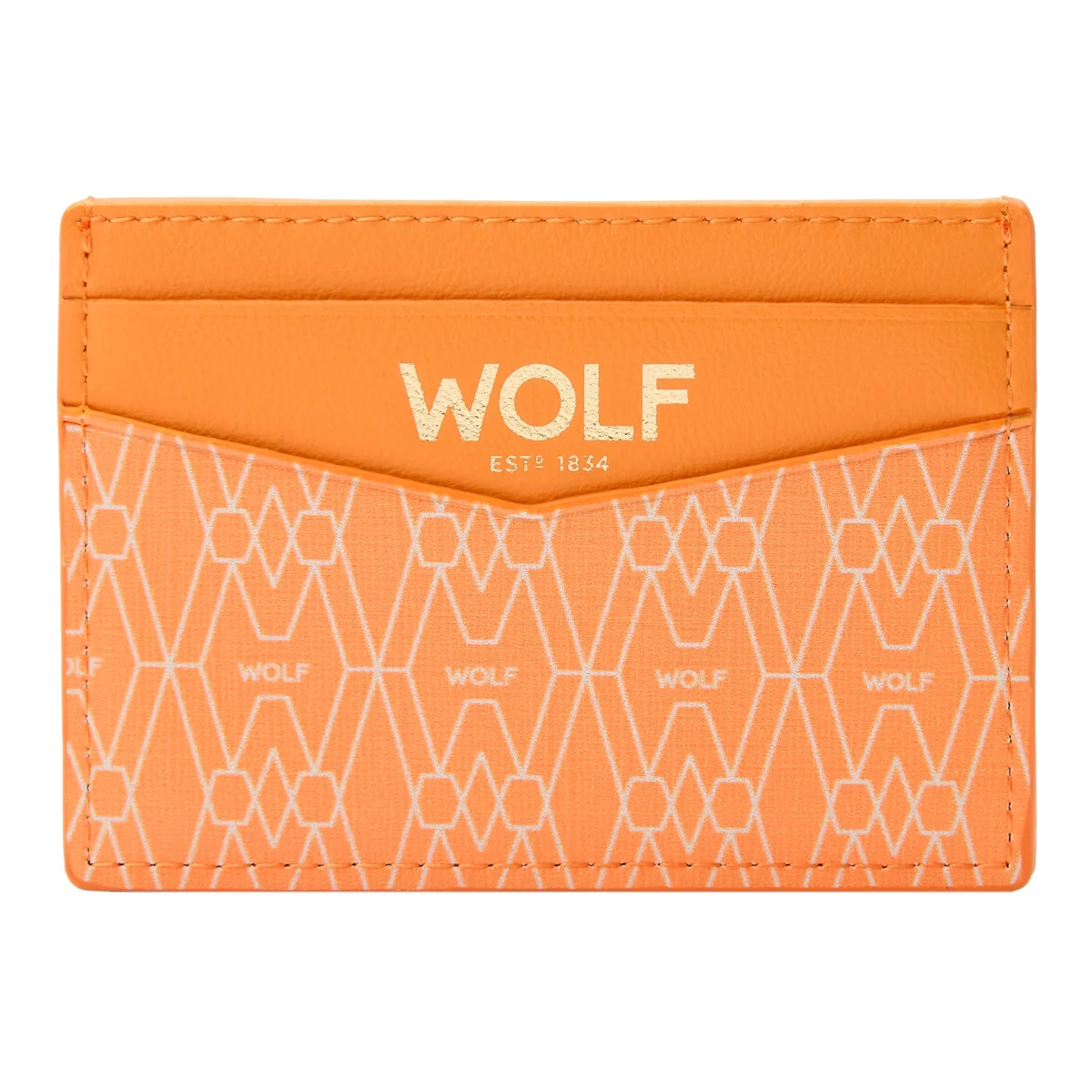Wolf Signature Vegan Collection Orange Cardholder