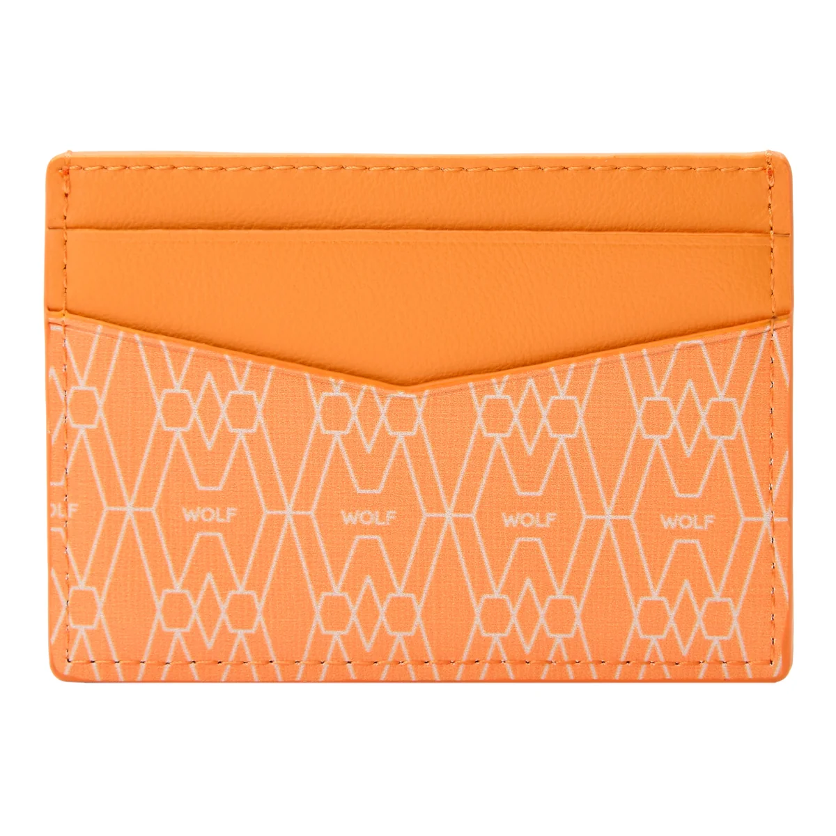 Wolf Signature Vegan Collection Orange Cardholder - Image 2