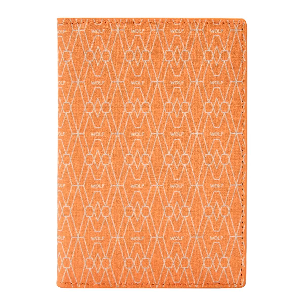 Wolf Signature Vegan Collection Orange Passport Sleeve