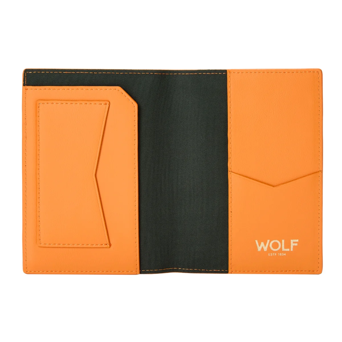 Wolf Signature Vegan Collection Orange Passport Sleeve - Image 3