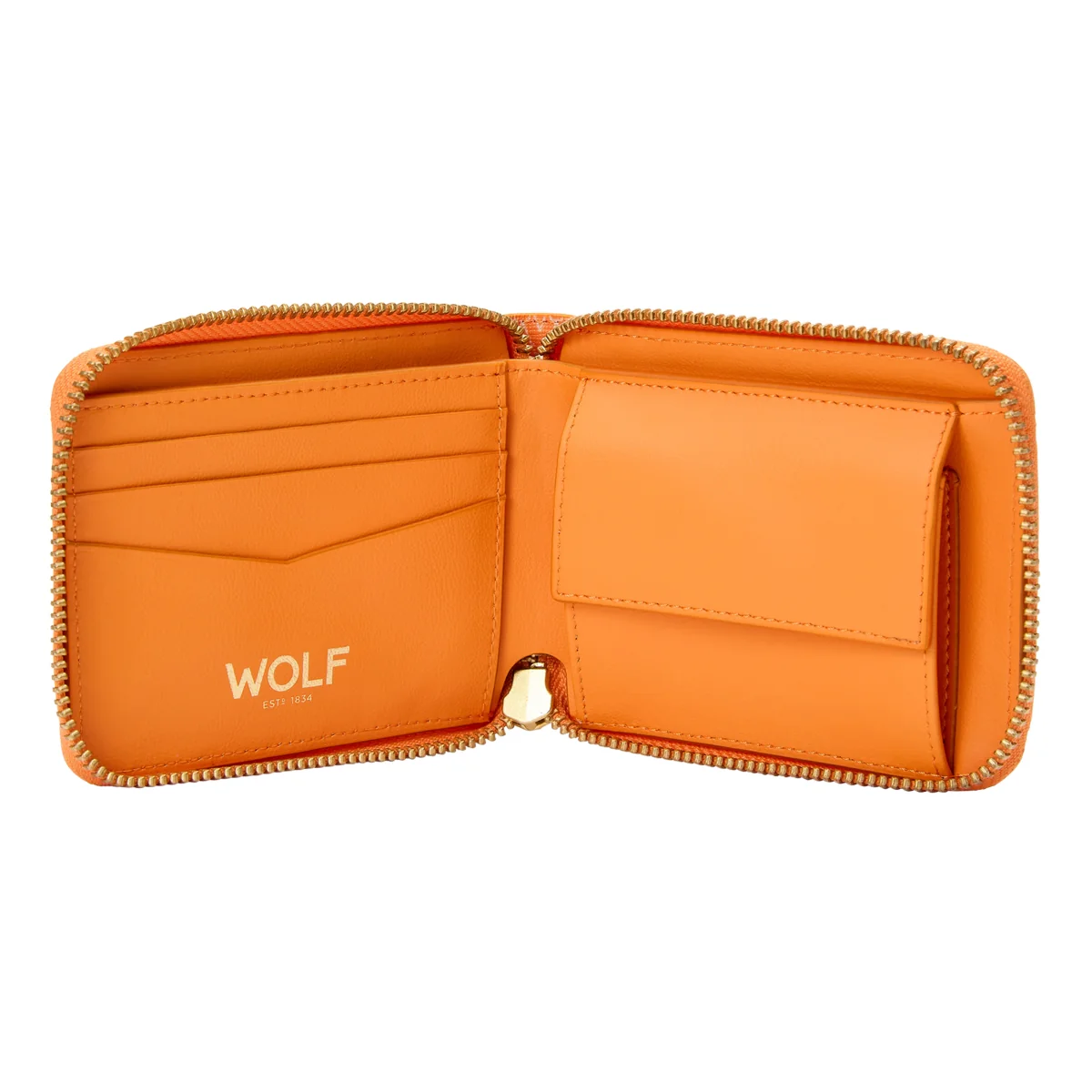 Wolf Signature Vegan Collection Orange Range Zip Around Wallet - Image 3
