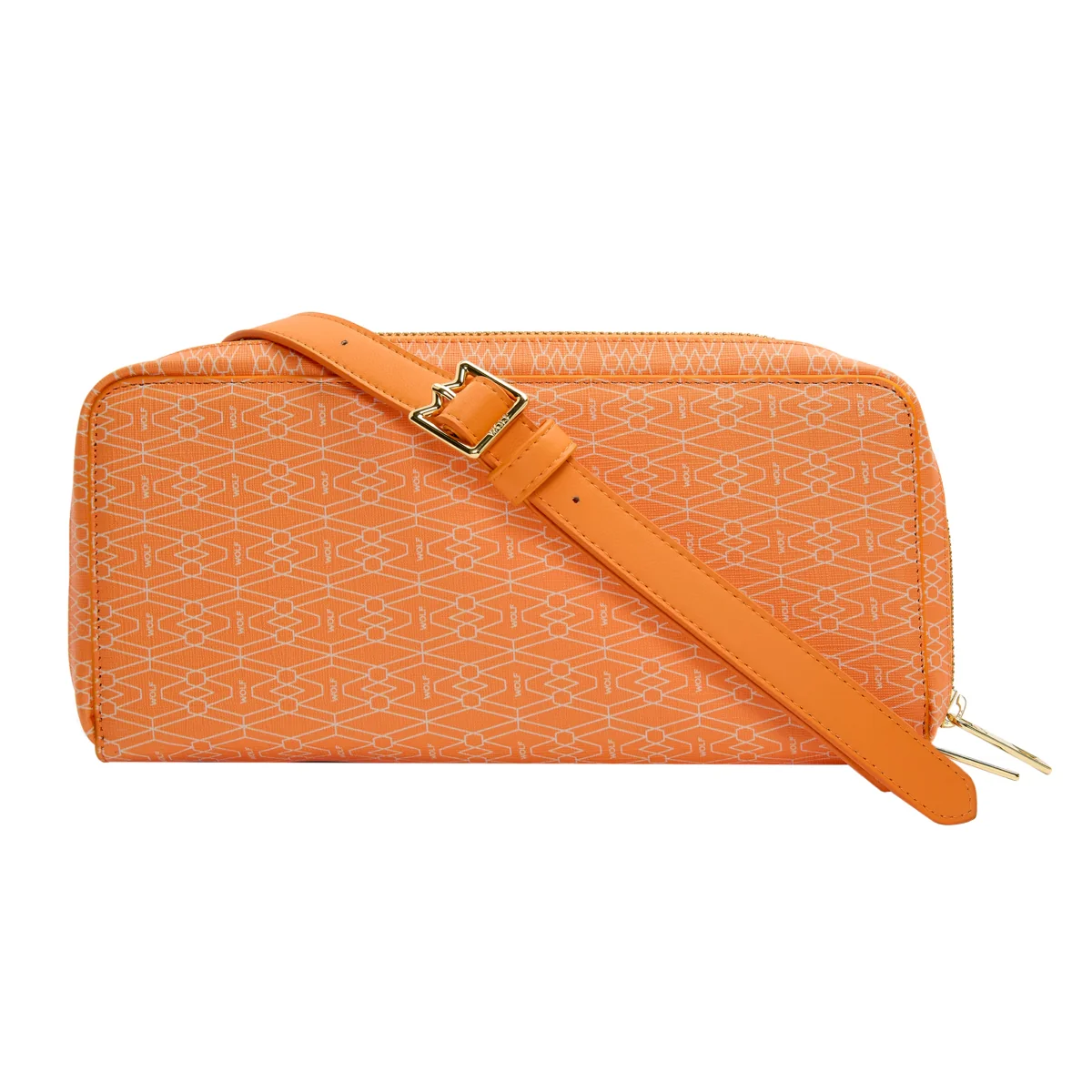 WOLF Signature Vegan Collection Orange Travel Case - Image 3