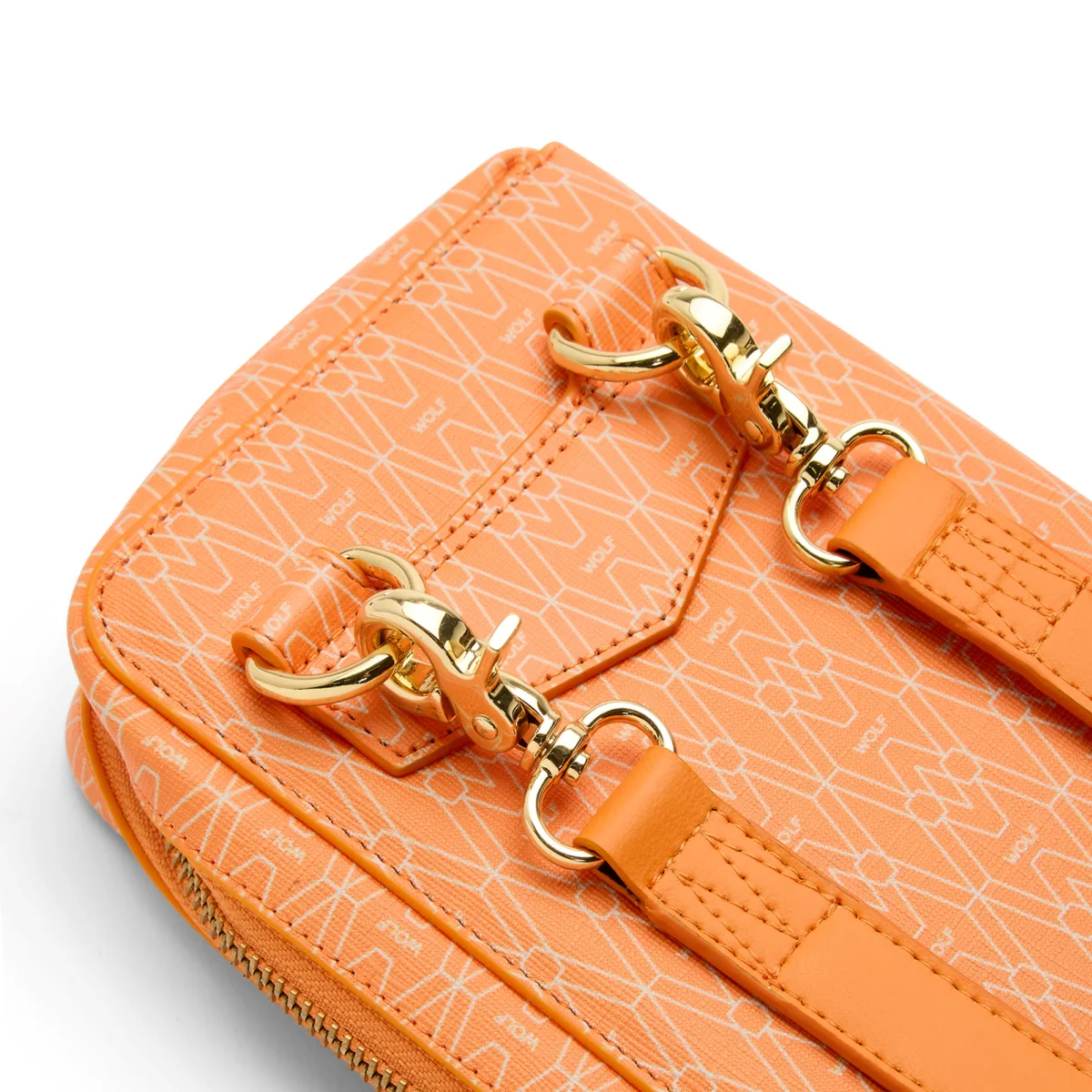 WOLF Signature Vegan Collection Orange Travel Case - Image 6