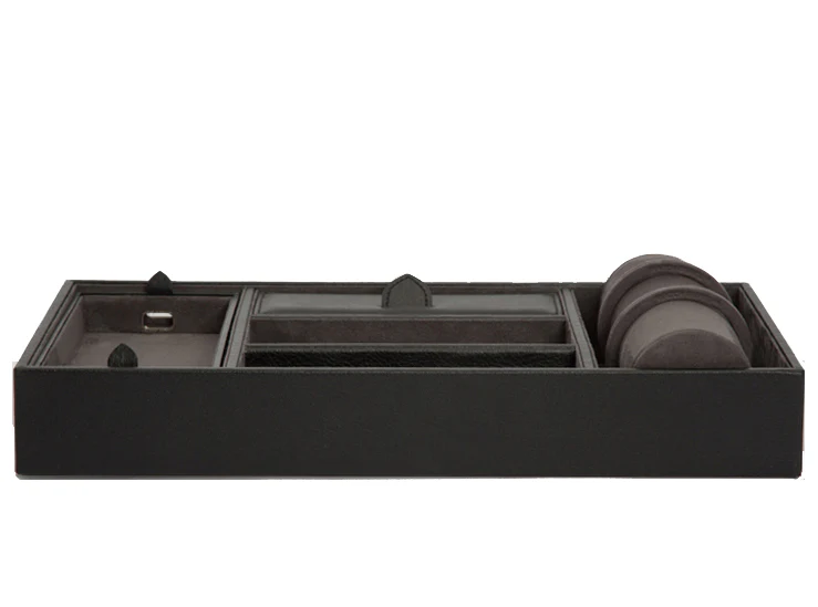 WOLF Valet Tray With Cuff Blake Black Grey