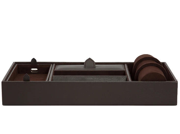WOLF Valet Tray With Cuff Blake Brown