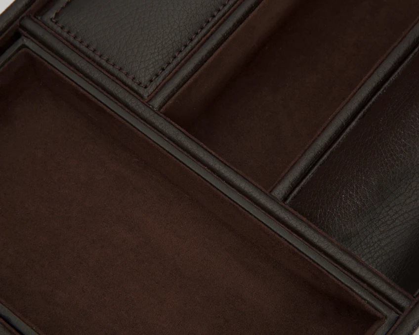 WOLF Valet Tray With Cuff Blake Brown - Image 4