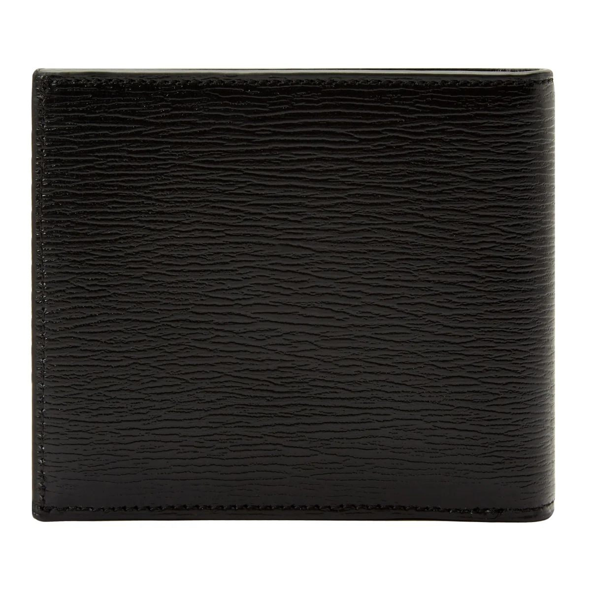 Wolf W Collection Leather Black Billfold Wallet - Image 2