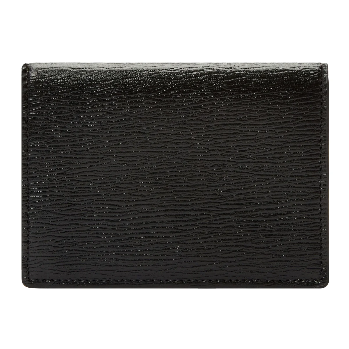 Wolf W Collection Leather Black Gusset Card Case - Image 2