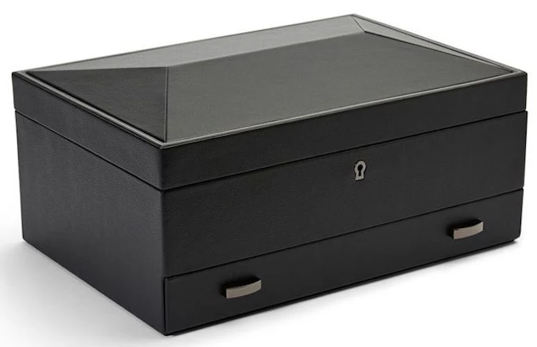 WOLF Watch Box British Racing Black 10pc Storage - Image 3