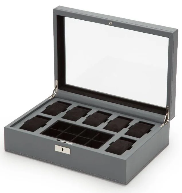 WOLF Watch Box Howard Grey