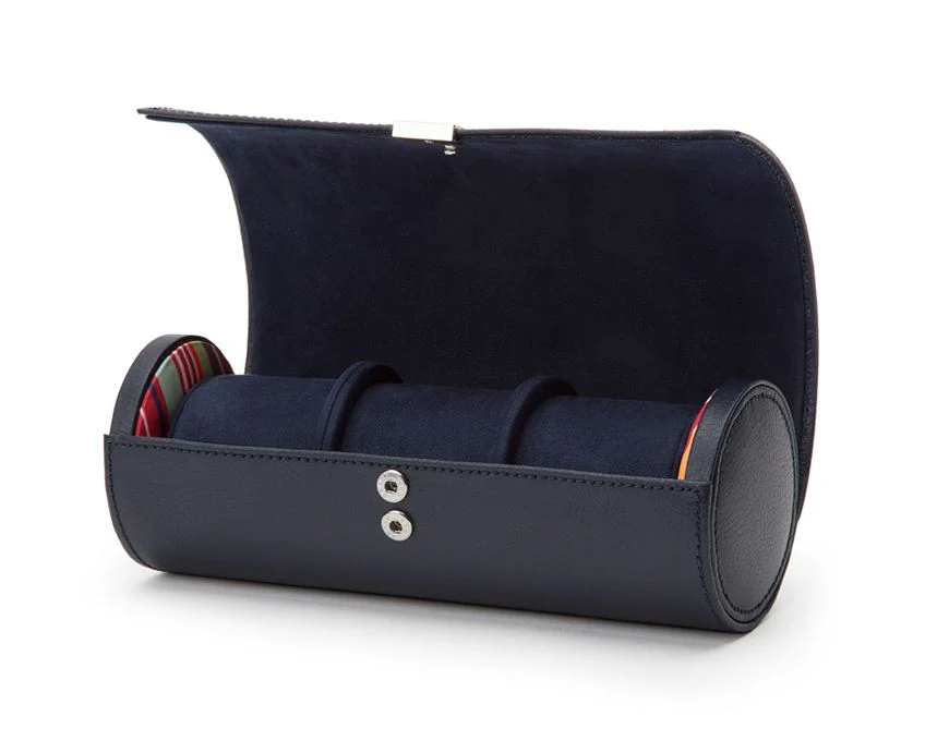 Wolf Watch Roll Howard Triple Navy