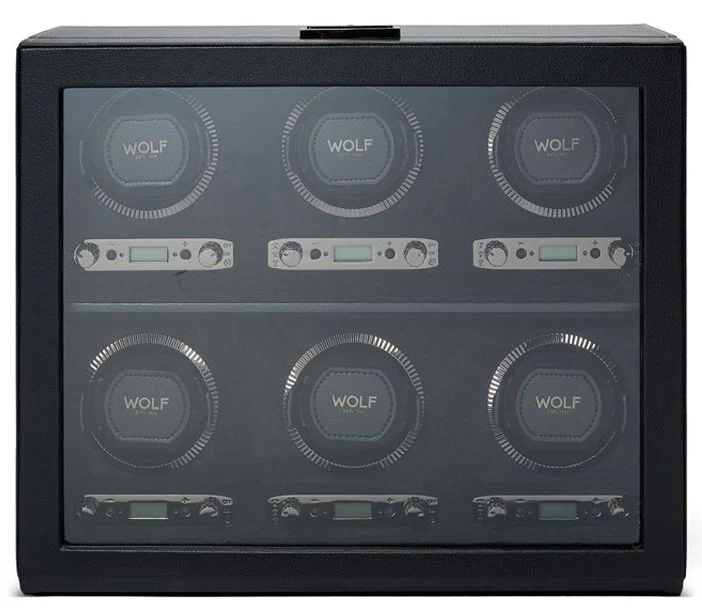 WOLF Watch Winder British Racing Black 6pc - Image 5