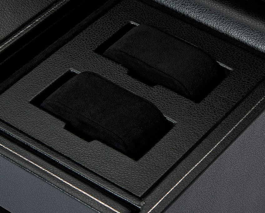 WOLF Watch Winder British Racing Black Triple Storage - Image 5