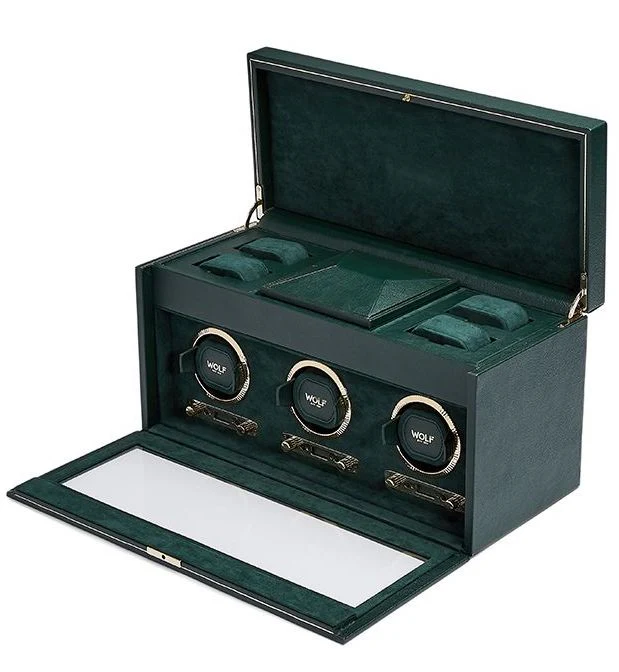 WOLF Watch Winder British Racing Green Triple