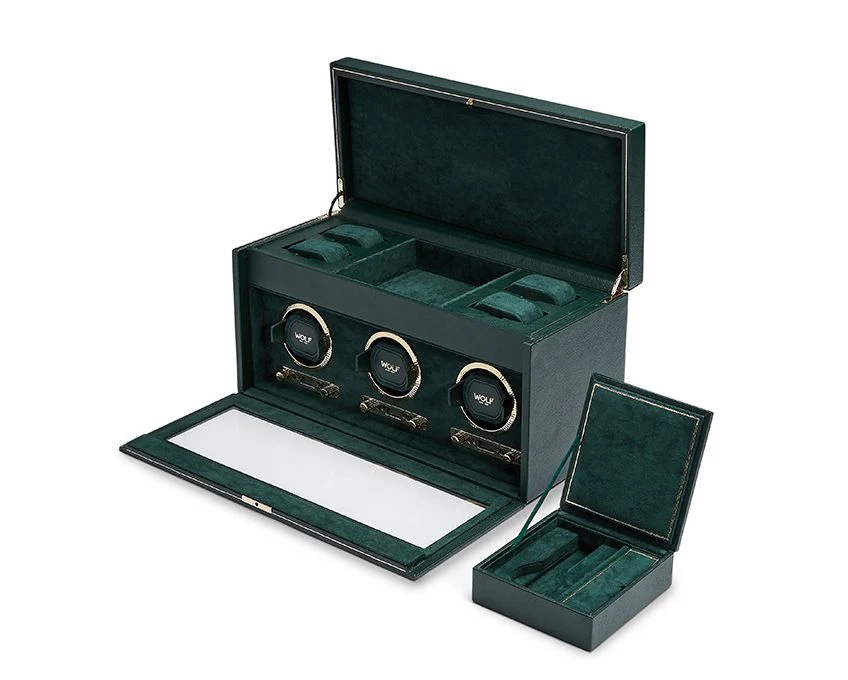 WOLF Watch Winder British Racing Green Triple - Image 2