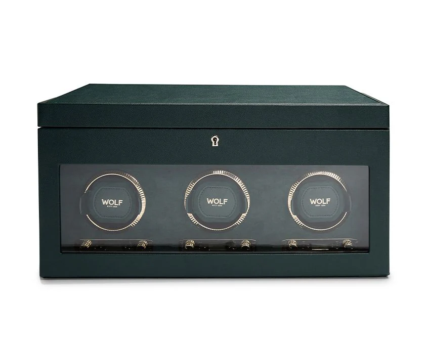 WOLF Watch Winder British Racing Green Triple - Image 7