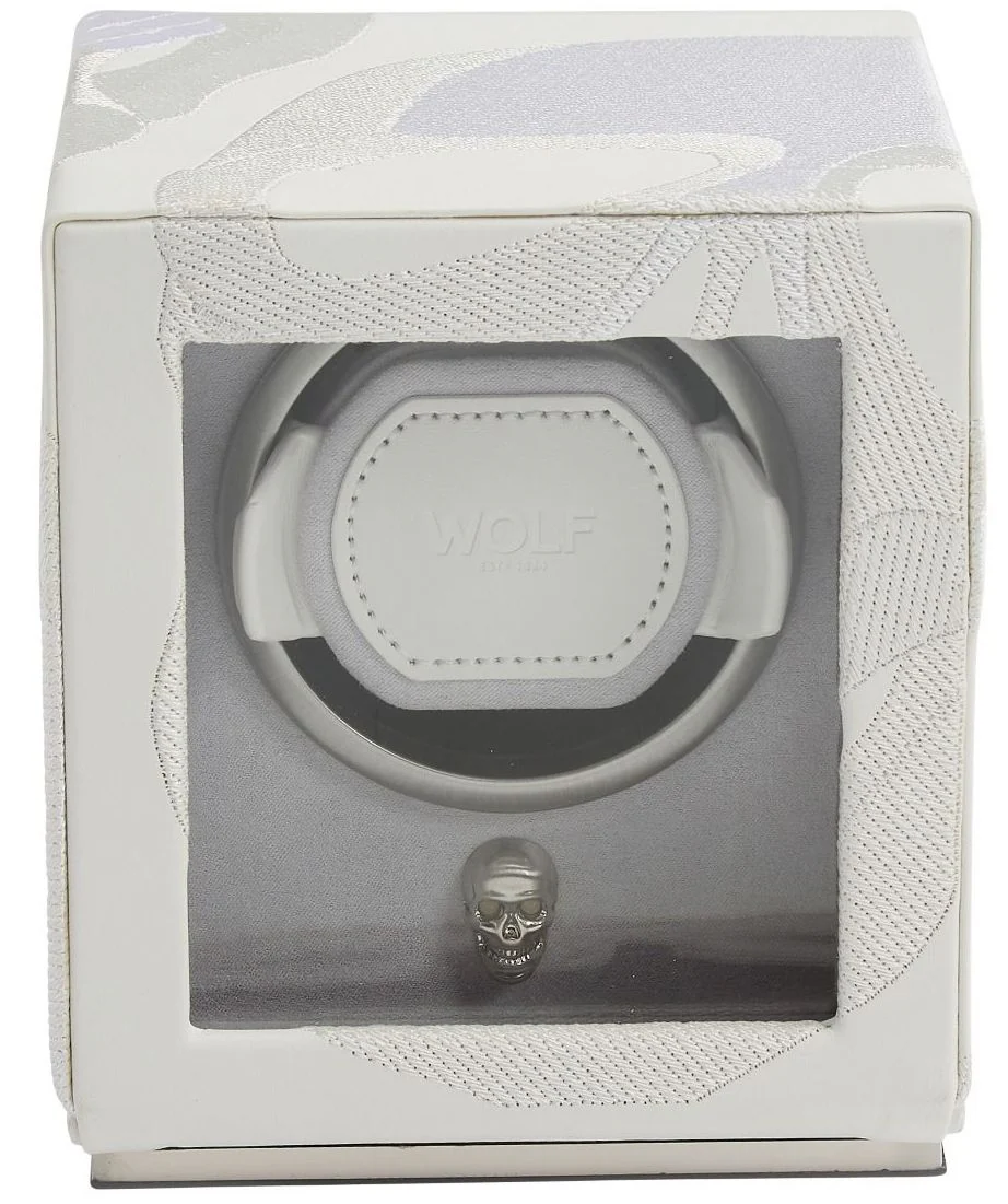 WOLF Watch Winder Cub Memento Mori White