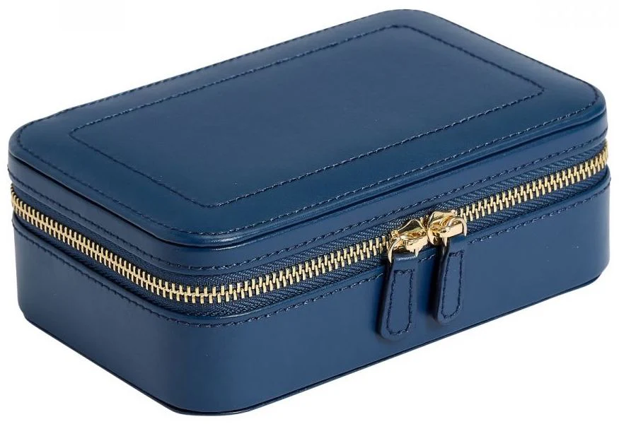 WOLF Jewellery Case Sophia Zip Case Indigo - Image 2