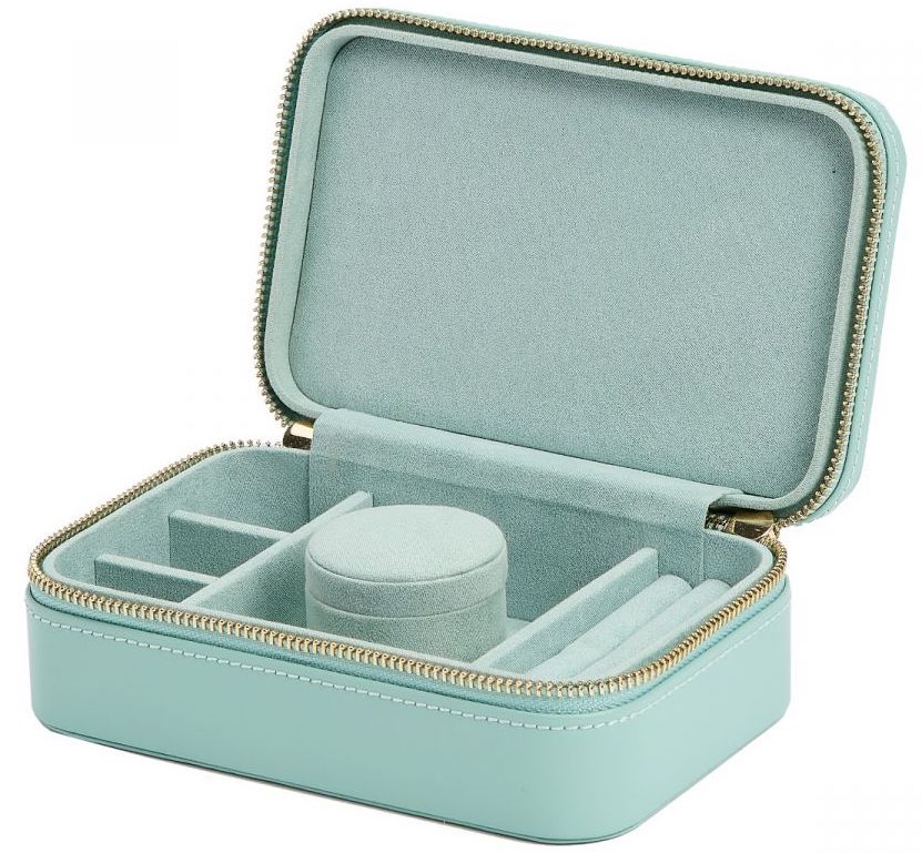 WOLF Jewellery Case Sophia Zip Case Jade