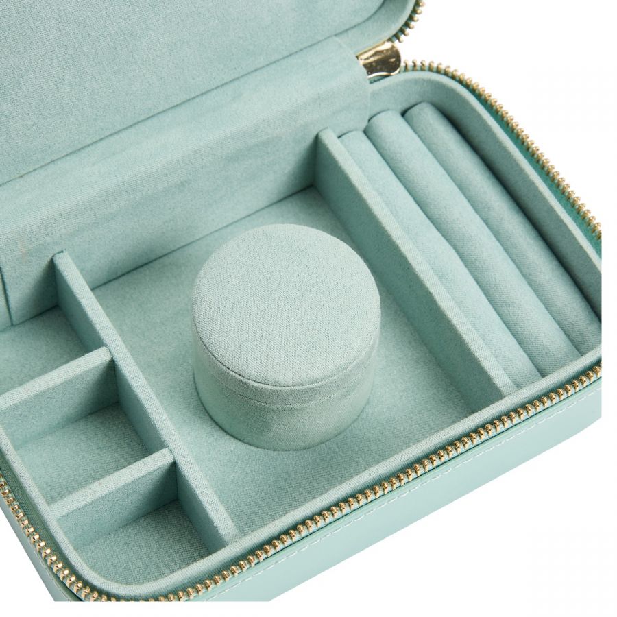 WOLF Jewellery Case Sophia Zip Case Jade - Image 5
