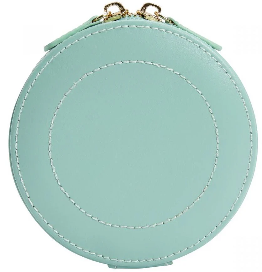 WOLF Jewellery Case Sophia Round Zip Case Jade - Image 3