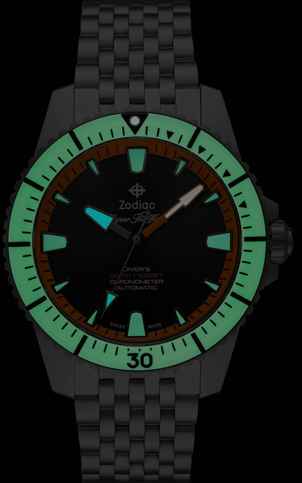 Zodiac Watch Super Sea Wolf Titanium Pro Diver Limited Edition D - Image 2