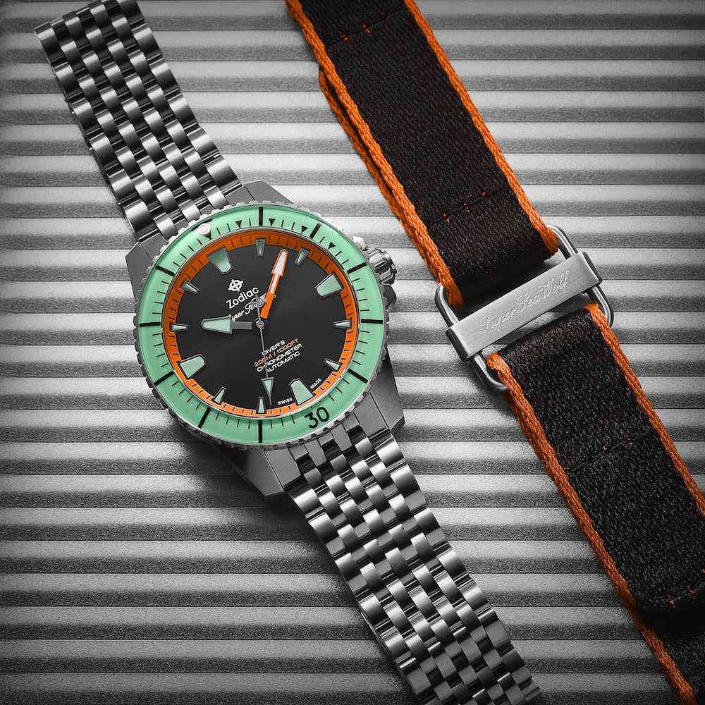 Zodiac Watch Super Sea Wolf Titanium Pro Diver Limited Edition D - Image 8