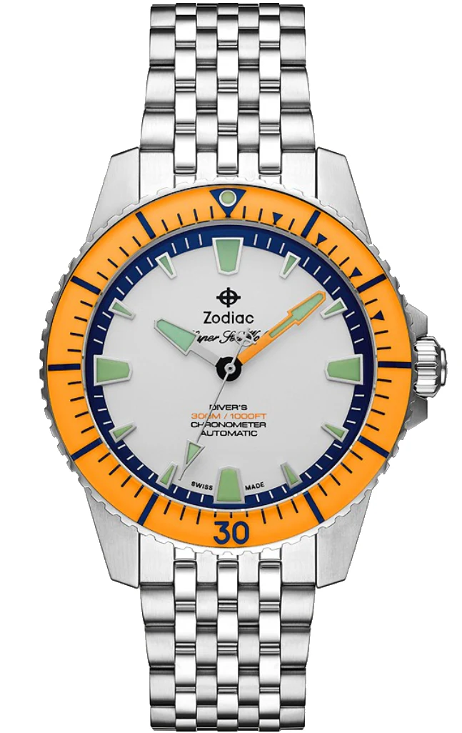 Zodiac Watch Super Sea Wolf Pro Diver Mens