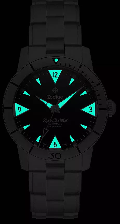 Zodiac Super Sea Wolf Skin Mens Watch - Image 3