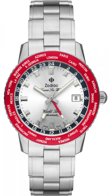 Zodiac Watch Super Sea Wolf World Time GMT