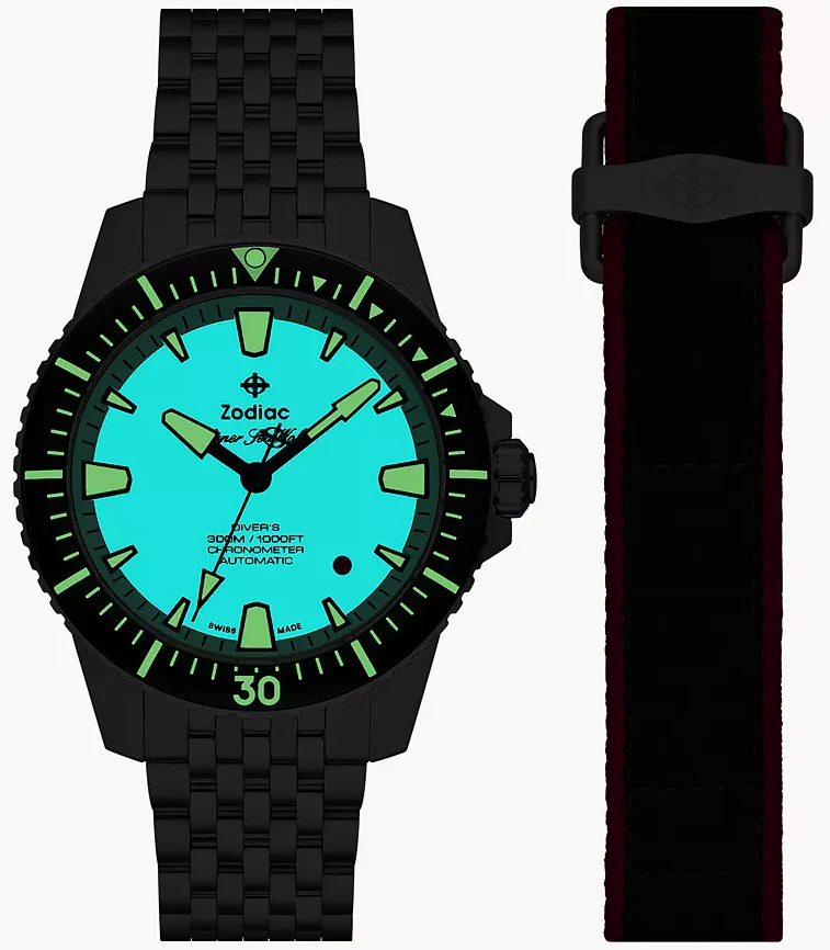 Zodiac Super Sea Wolf Zodiac x RedBar Pro Diver Automatic Watch - Image 3